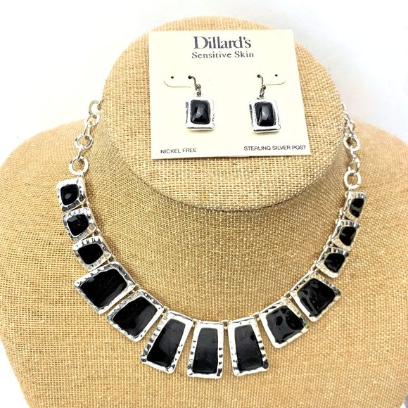 Dillard's Sensitive Skin necklace and earrings SET - Picture 1 of 2